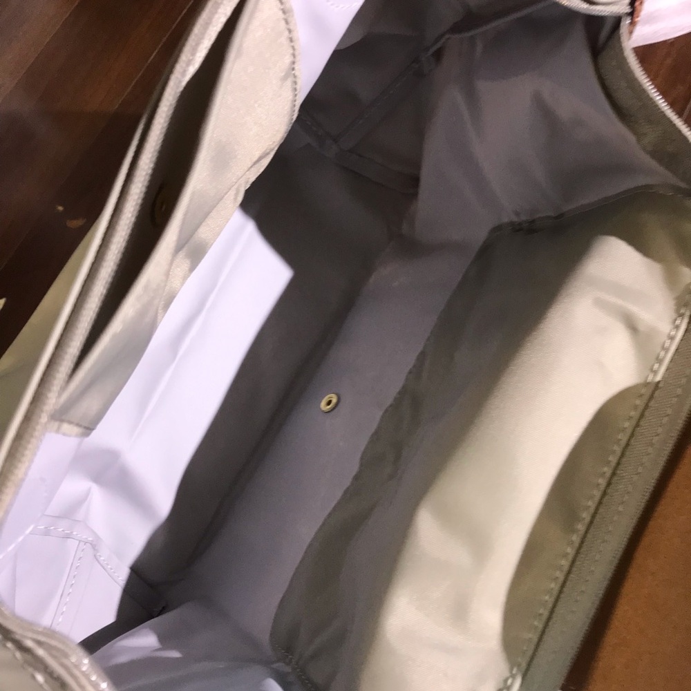 Longchamp Tote in Pebble Body with Brown Leather Flap - Picture 10 of 10